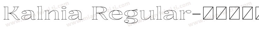 Kalnia Regular字体转换